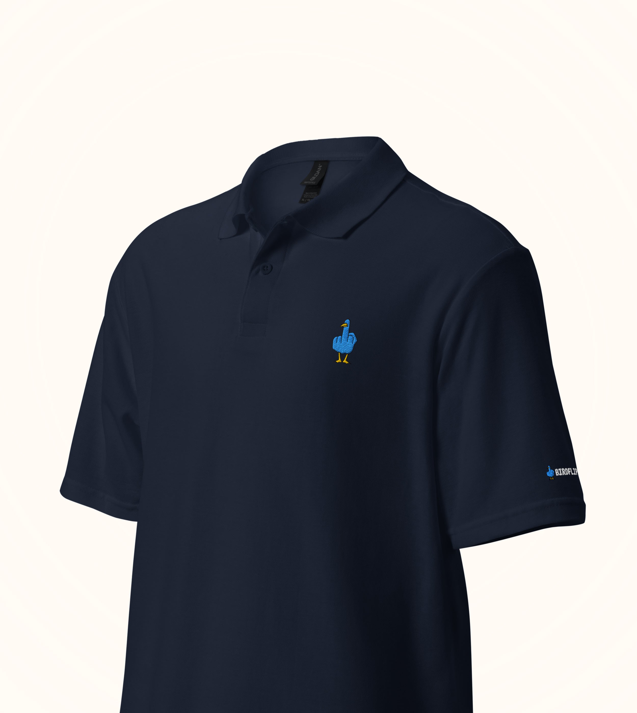 Birdflip® 100% cotton golf shirt