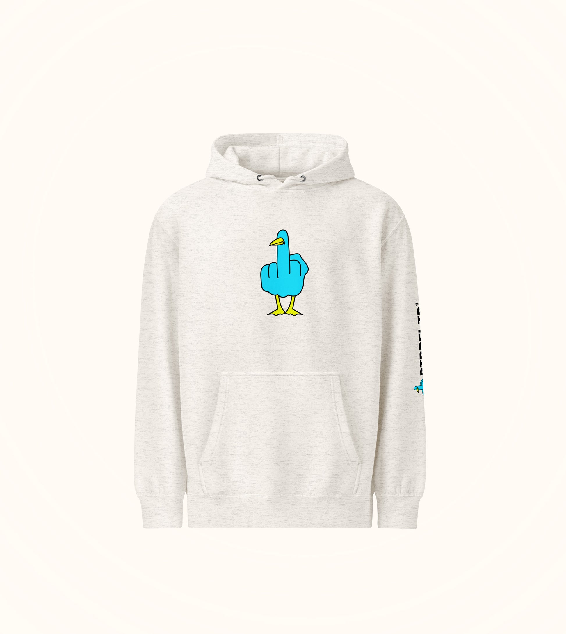 Birdflip® premium light print hoodie