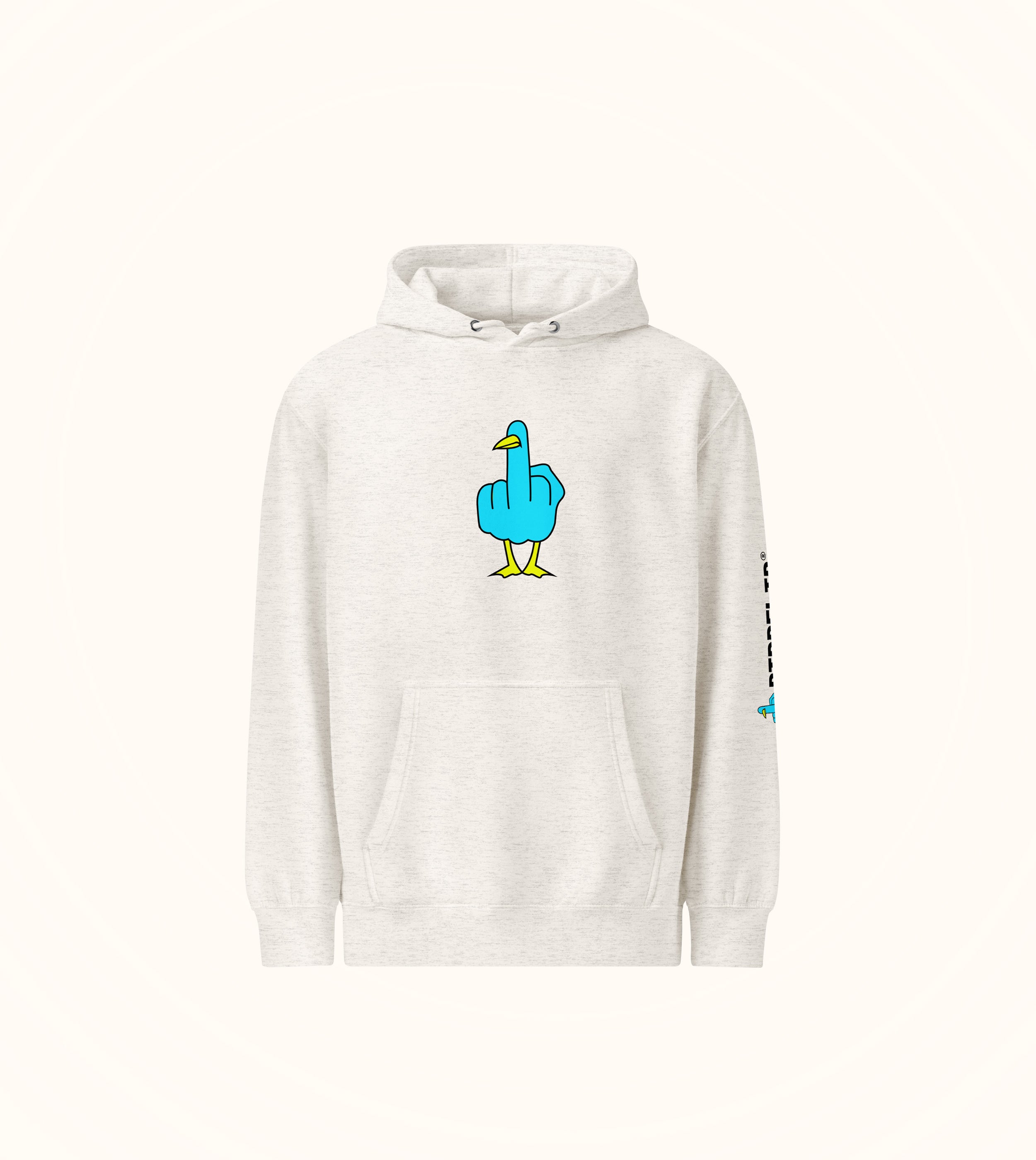 Birdflip® premium light print hoodie