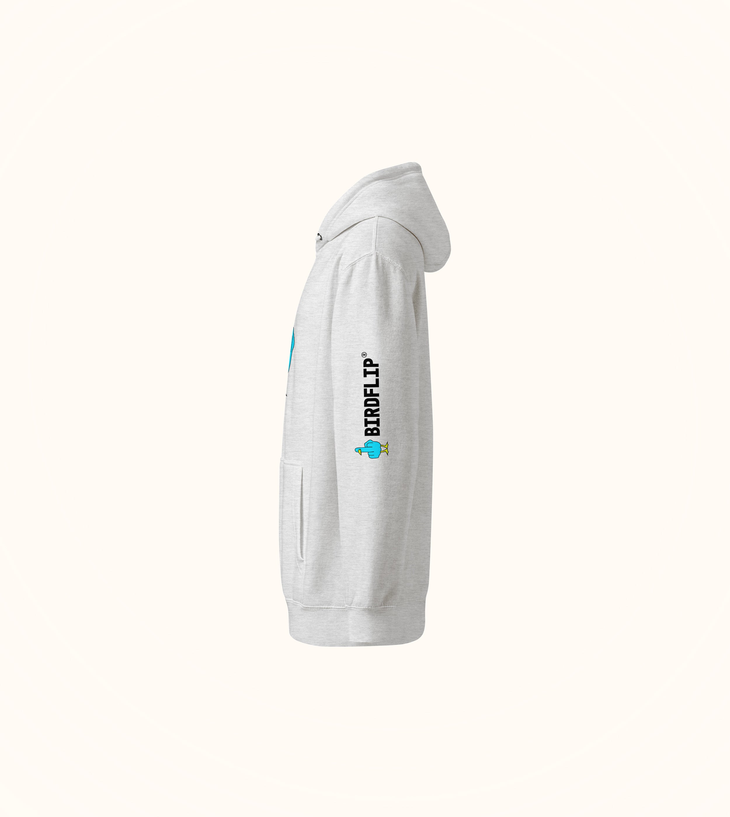 Birdflip® premium light print hoodie
