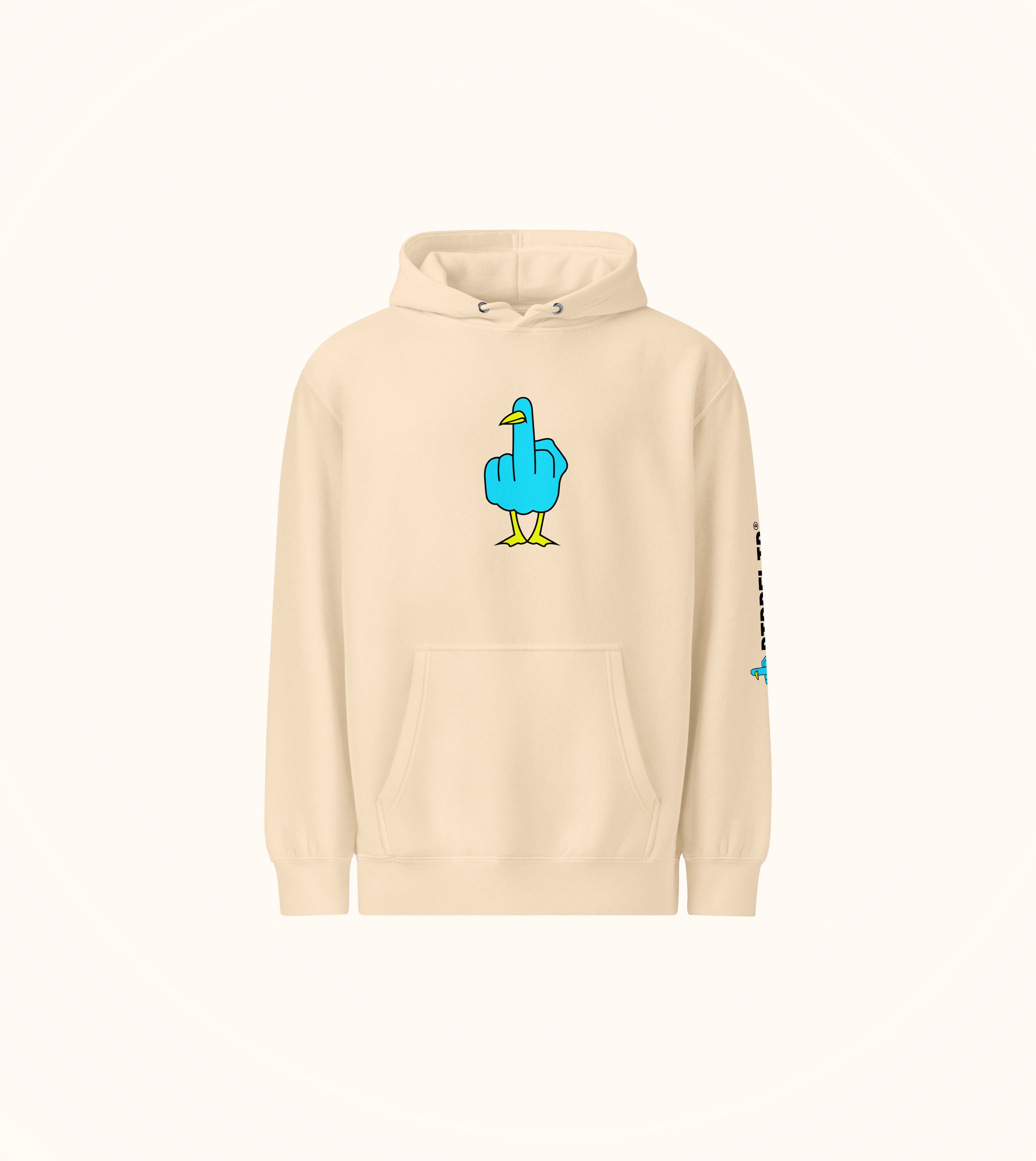 Birdflip® premium light print hoodie