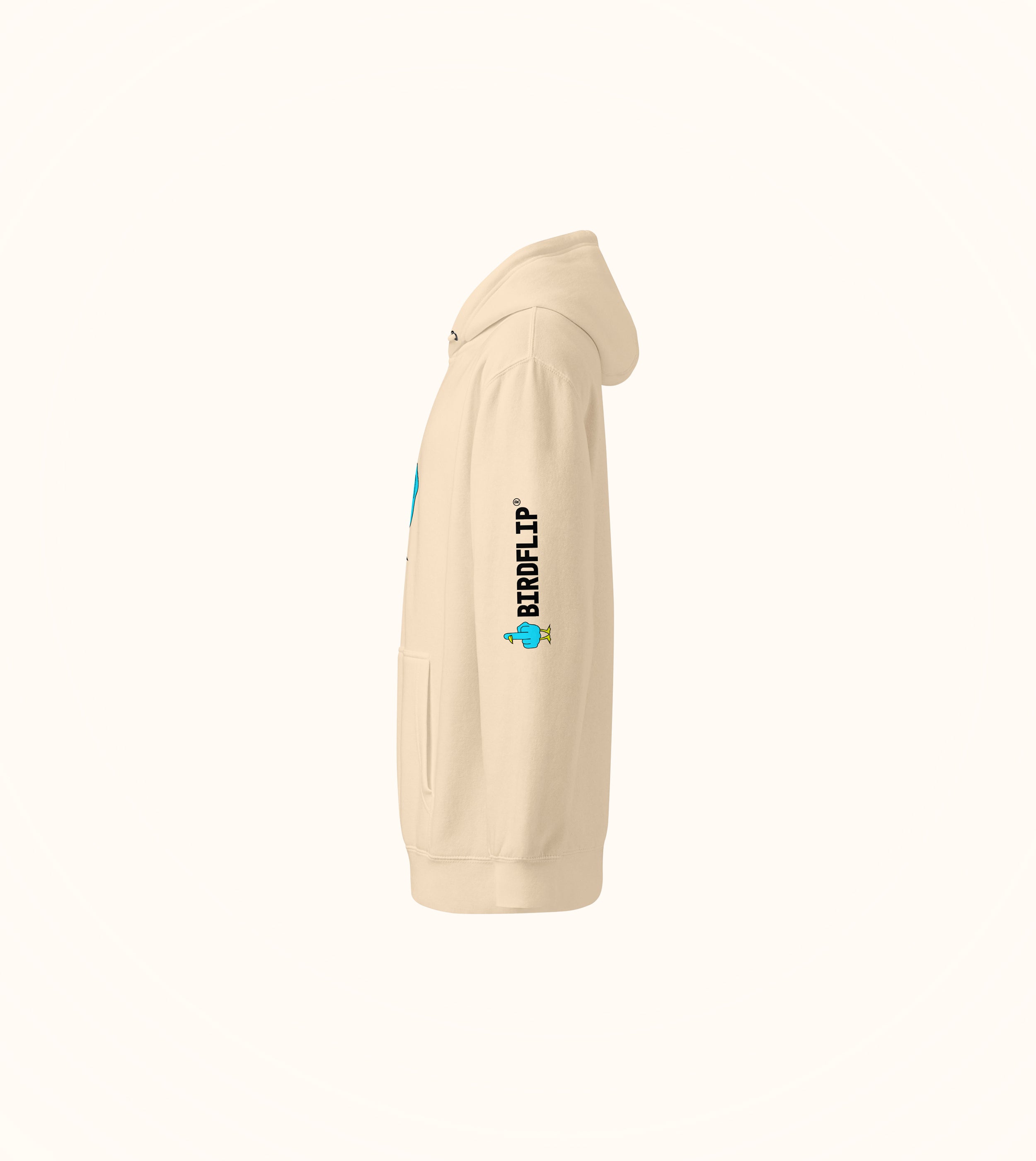 Birdflip® premium light print hoodie
