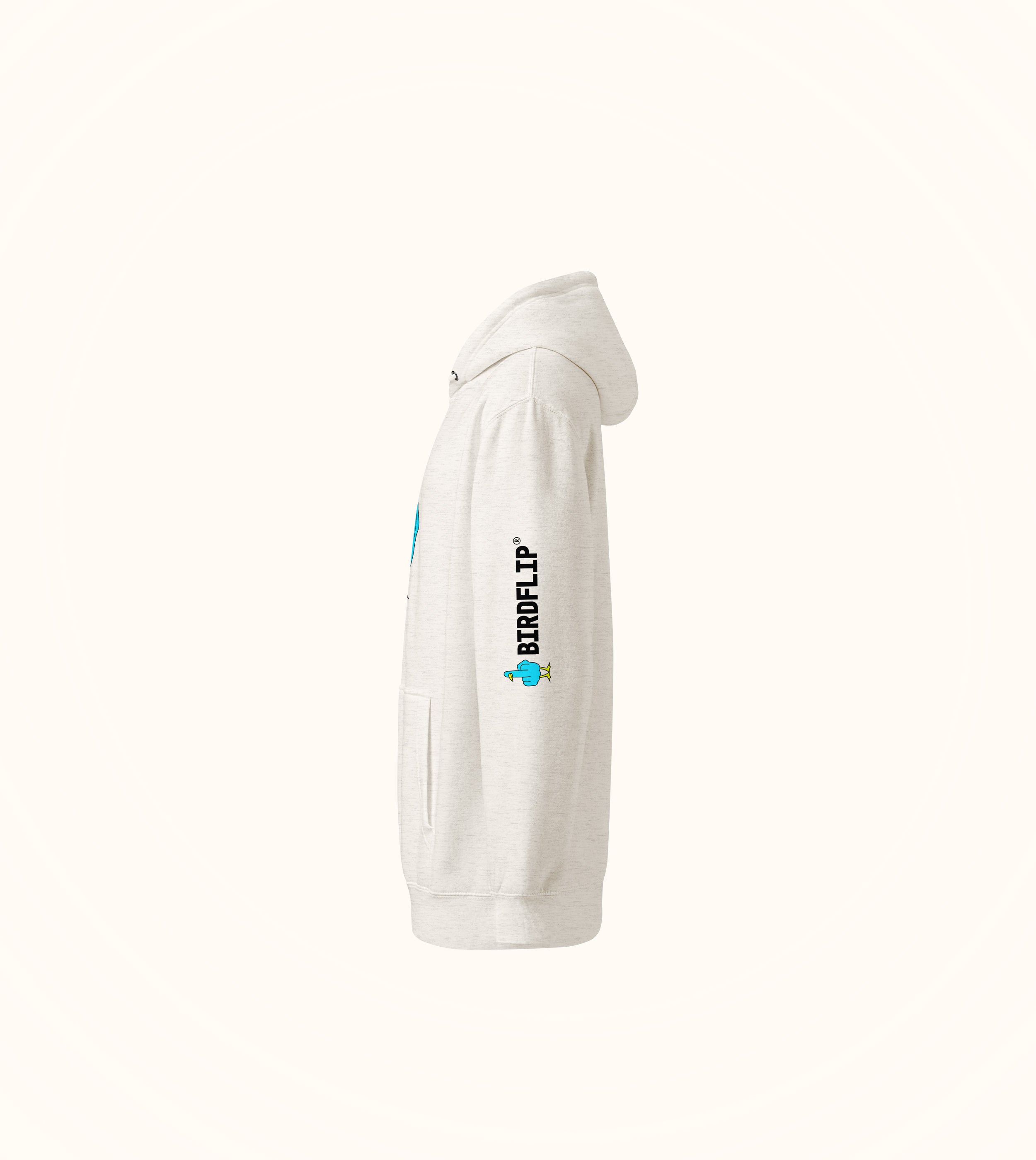 Birdflip® premium light print hoodie