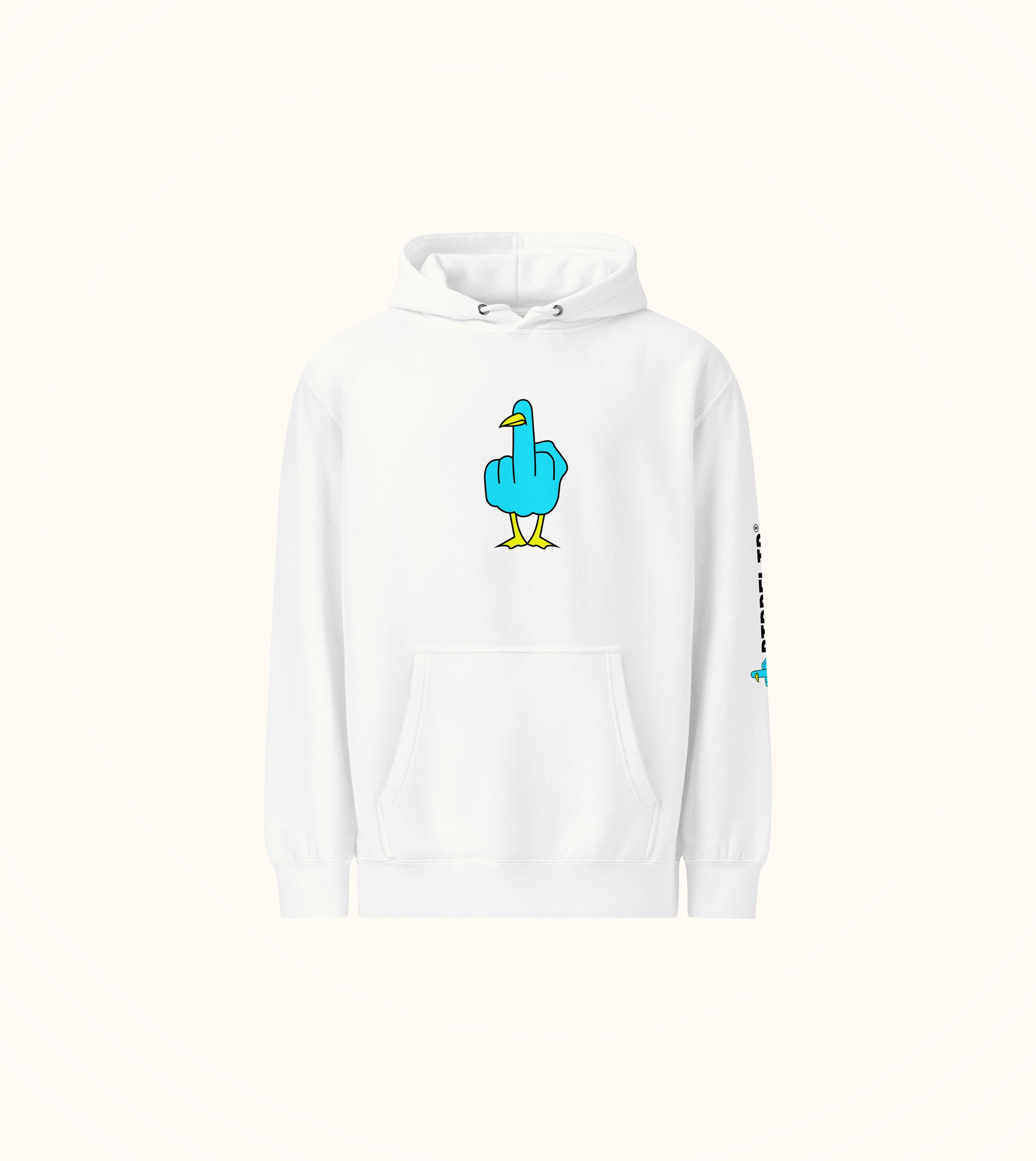 Birdflip® premium light print hoodie