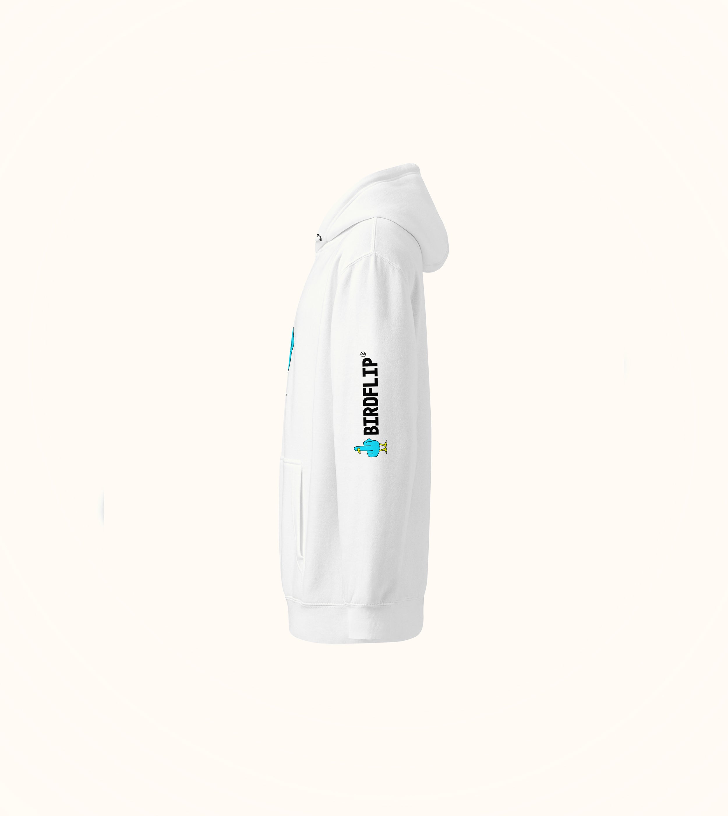 Birdflip® premium light print hoodie