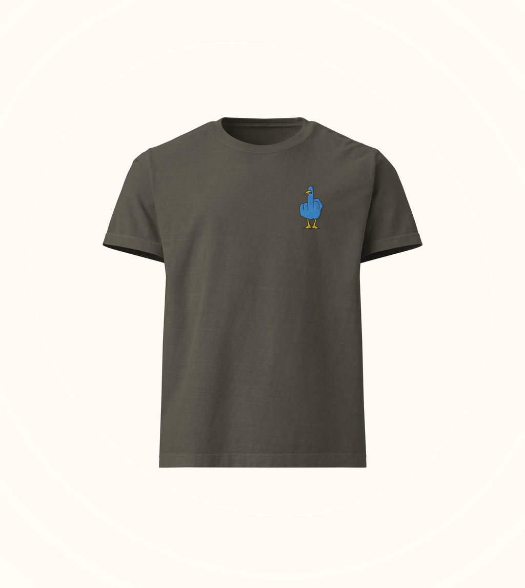 Big FU oversized Birdflip icon tee