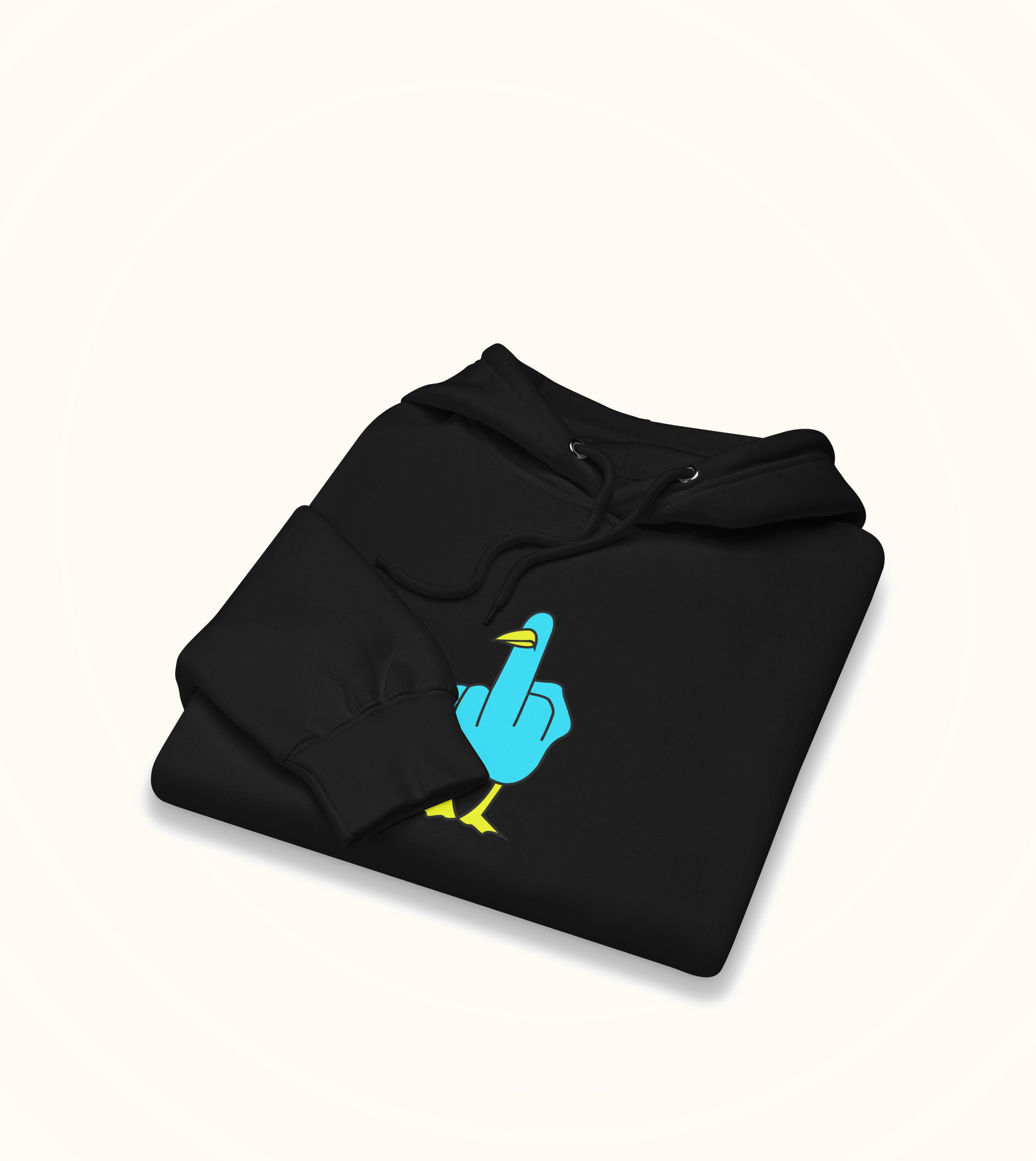 Birdflip® premium dark print hoodie