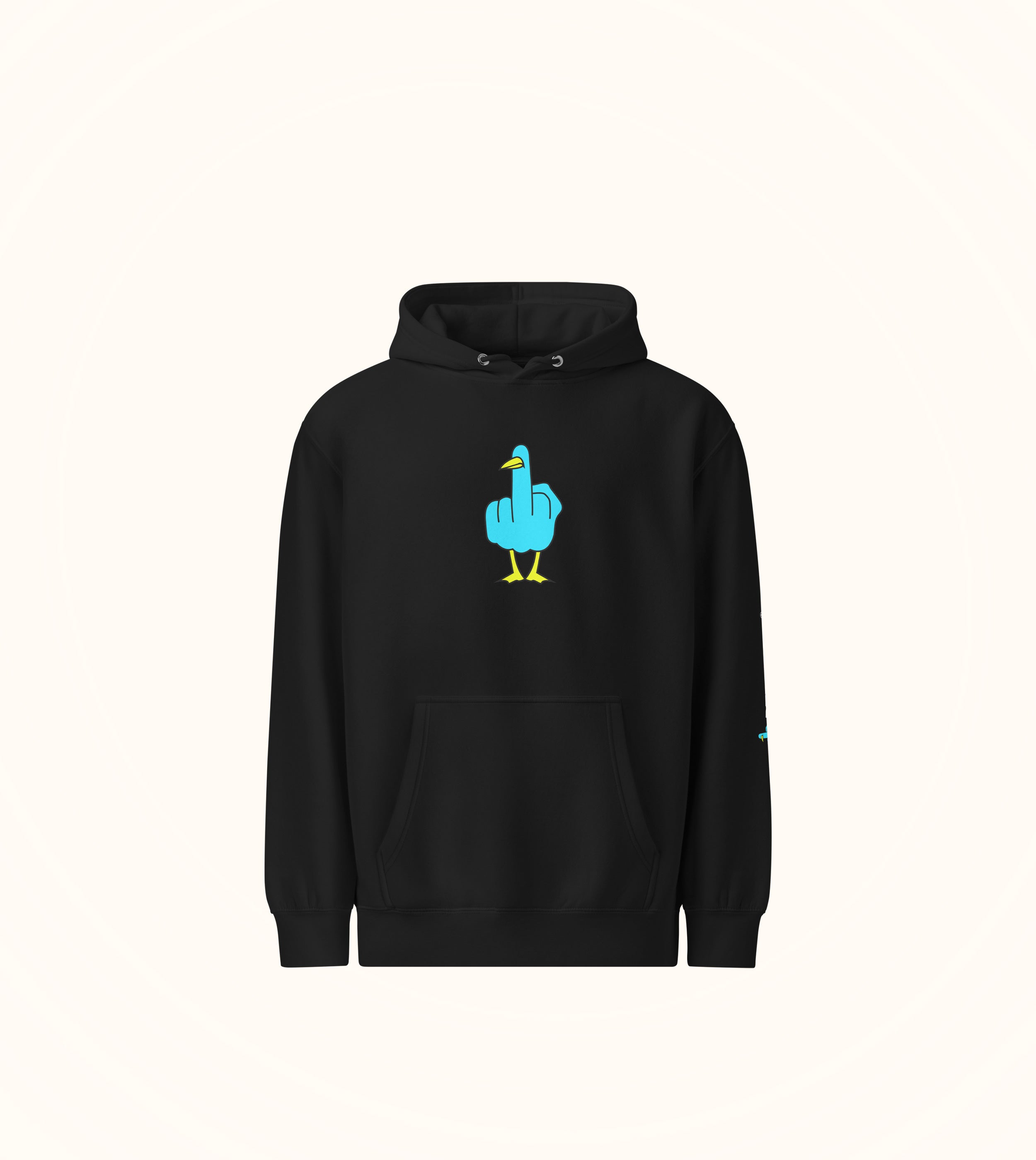 Birdflip® premium dark print hoodie
