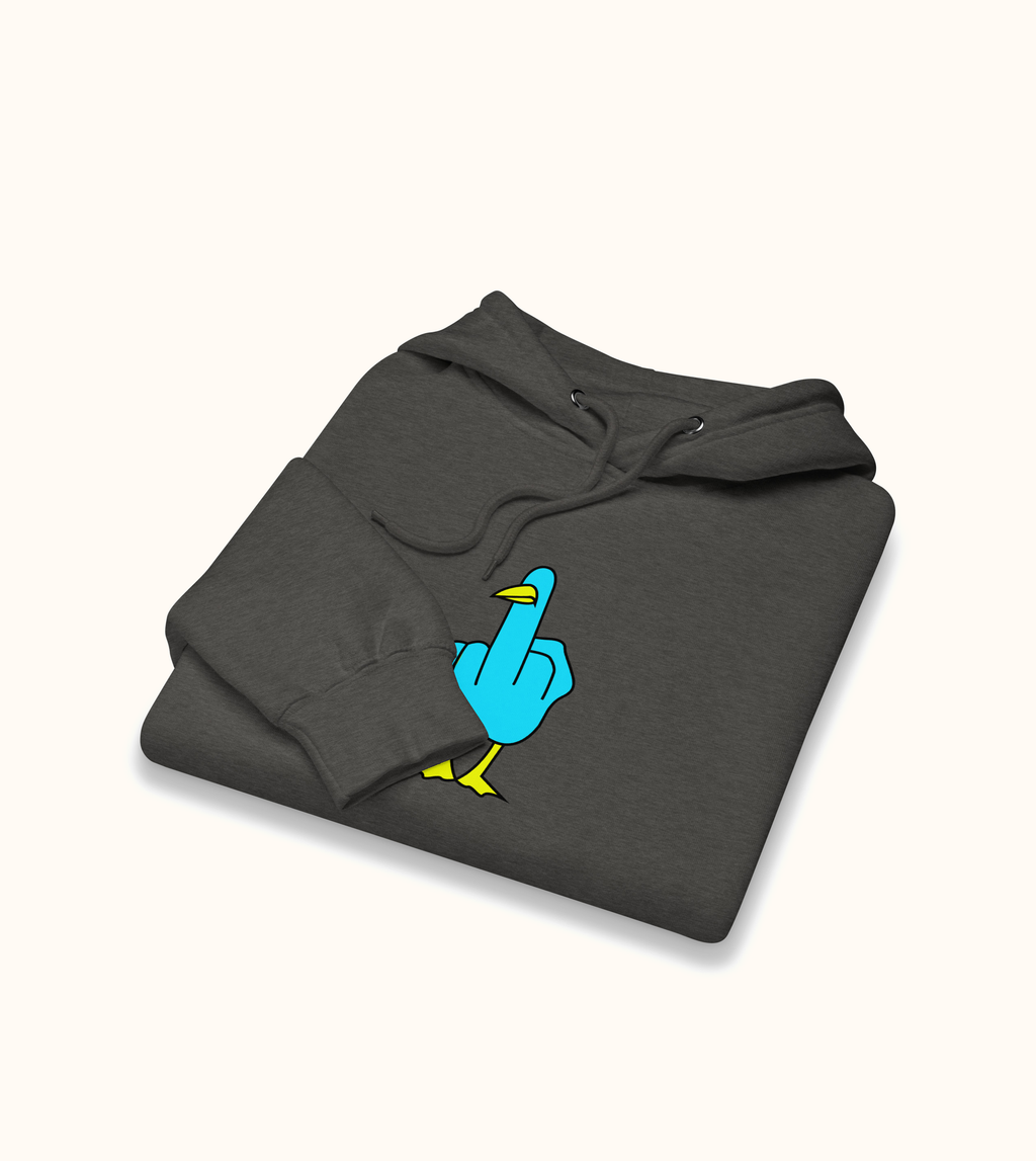 Birdflip® premium dark print hoodie