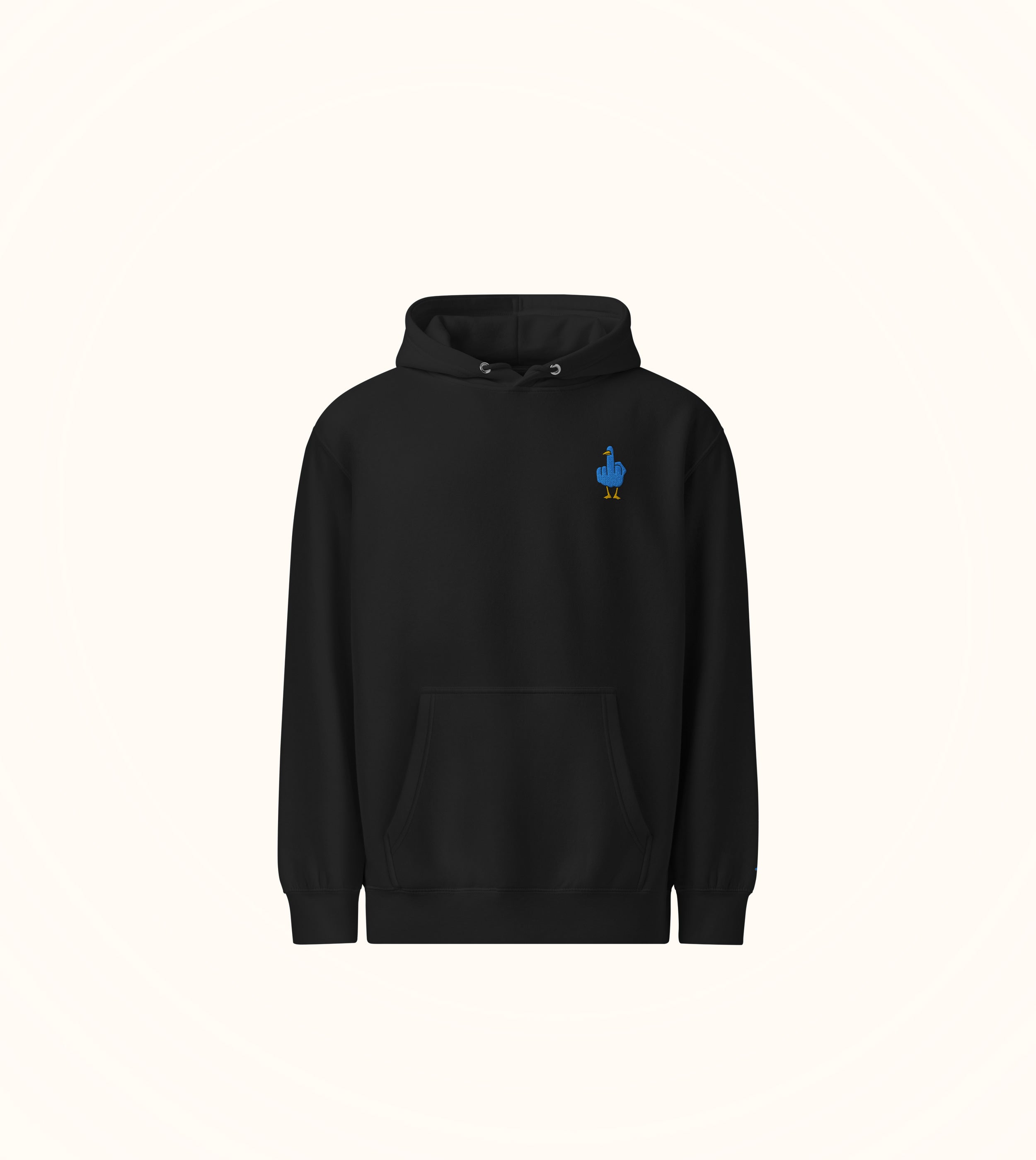 Birdflip embroidered icon hoodie