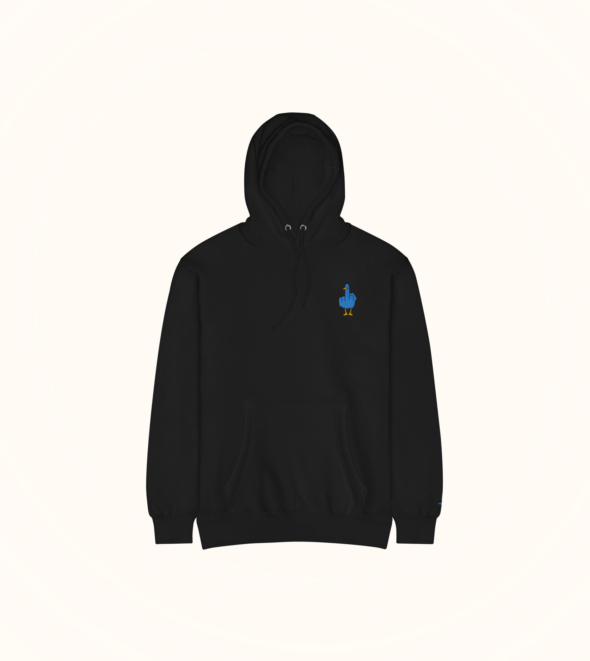 Birdflip embroidered icon hoodie