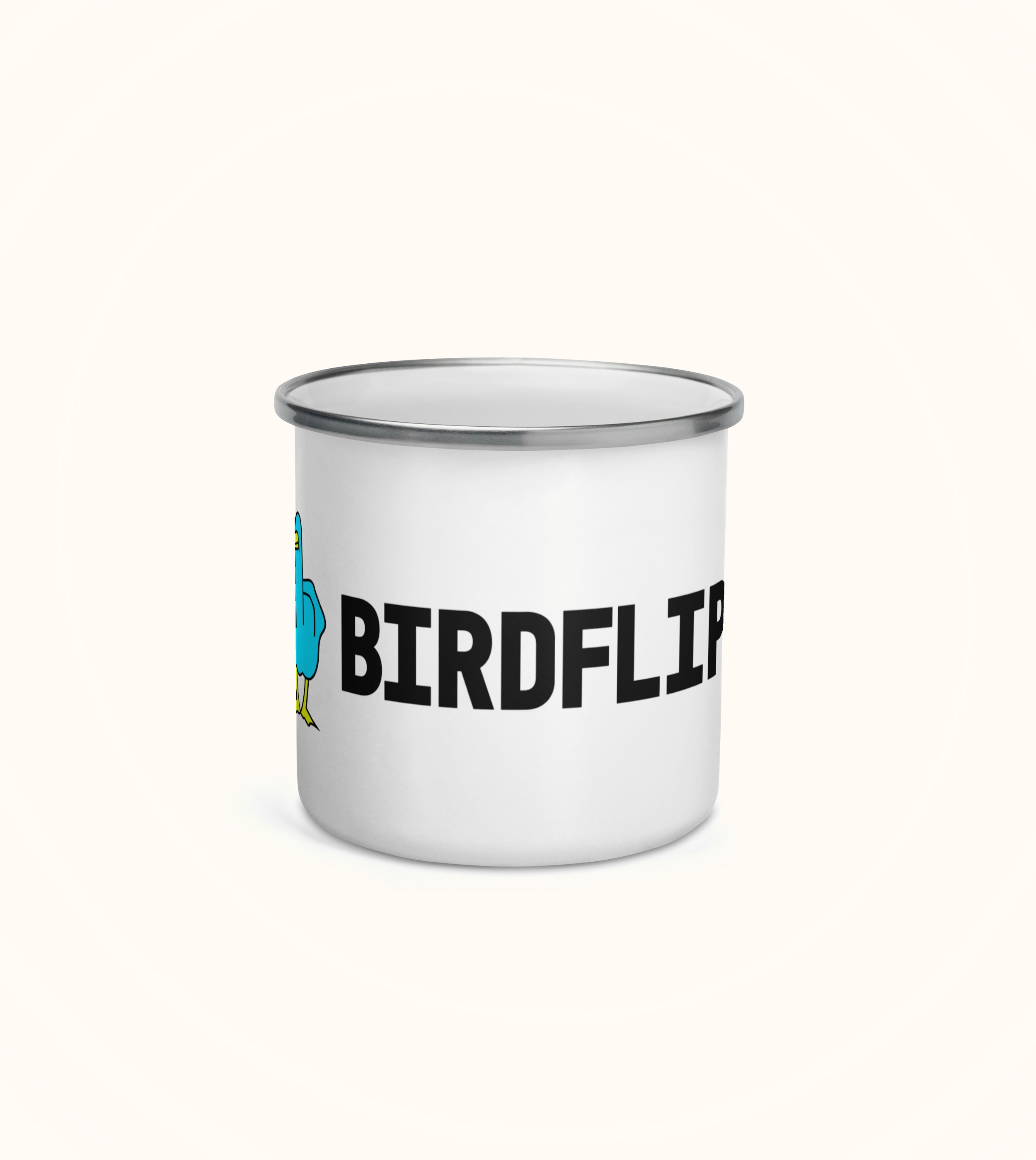Birdflip® Enamel Mug