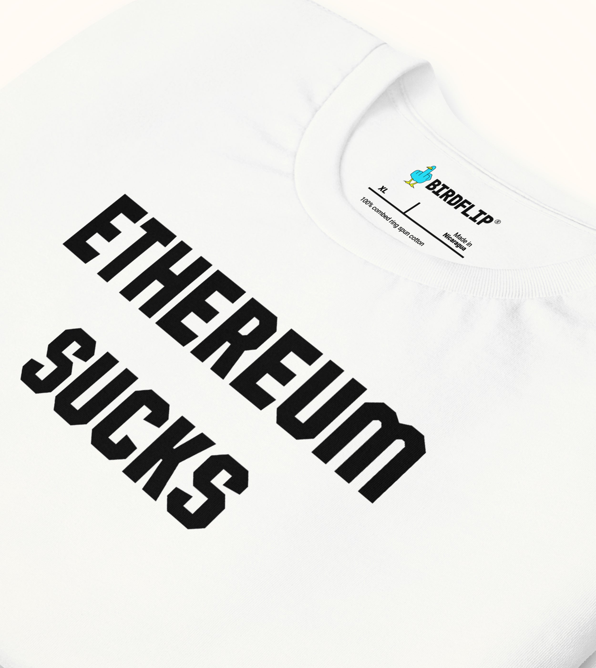 Birdflip® ethereum sucks tee