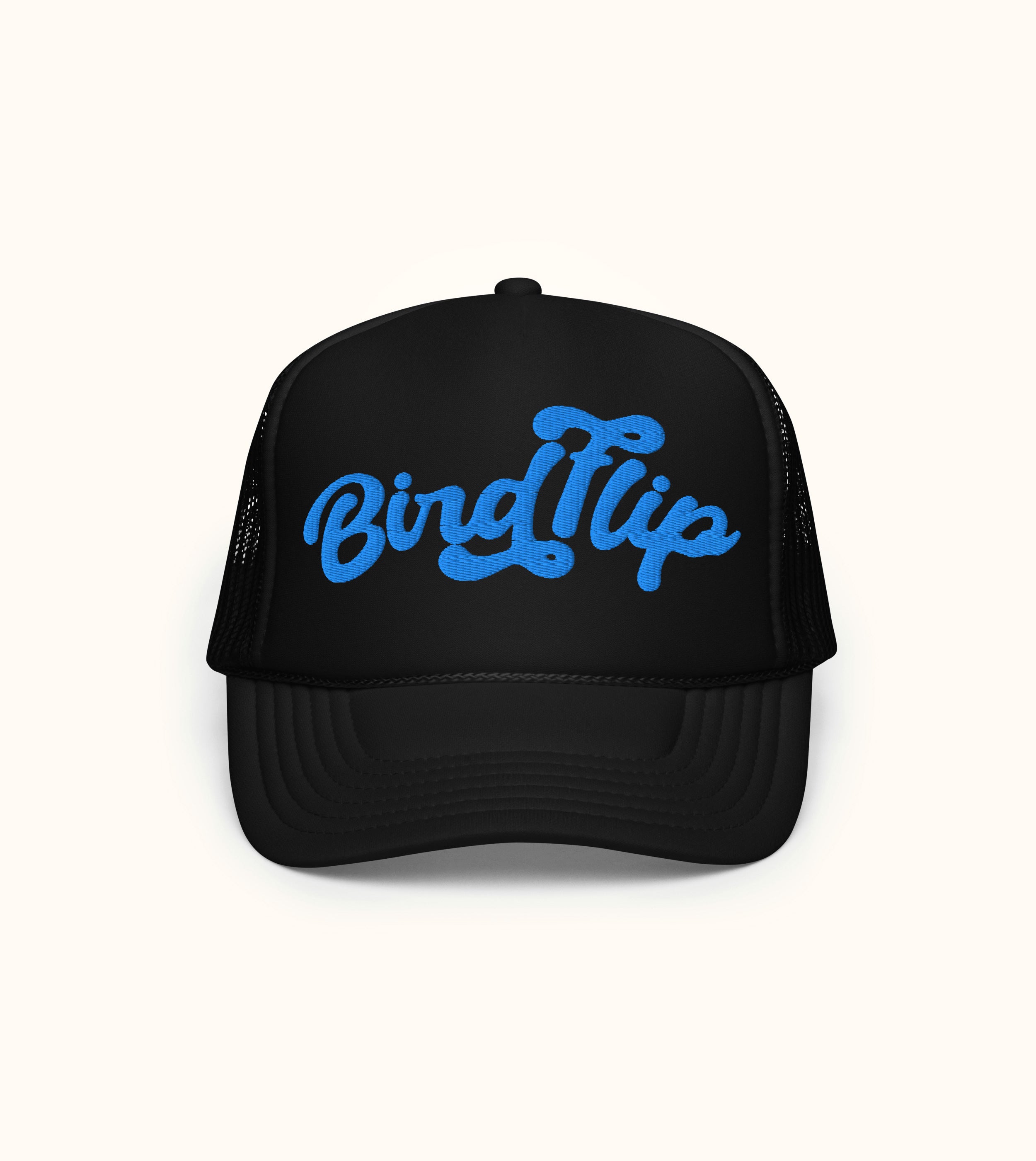Birdflip® script foam trucker hat