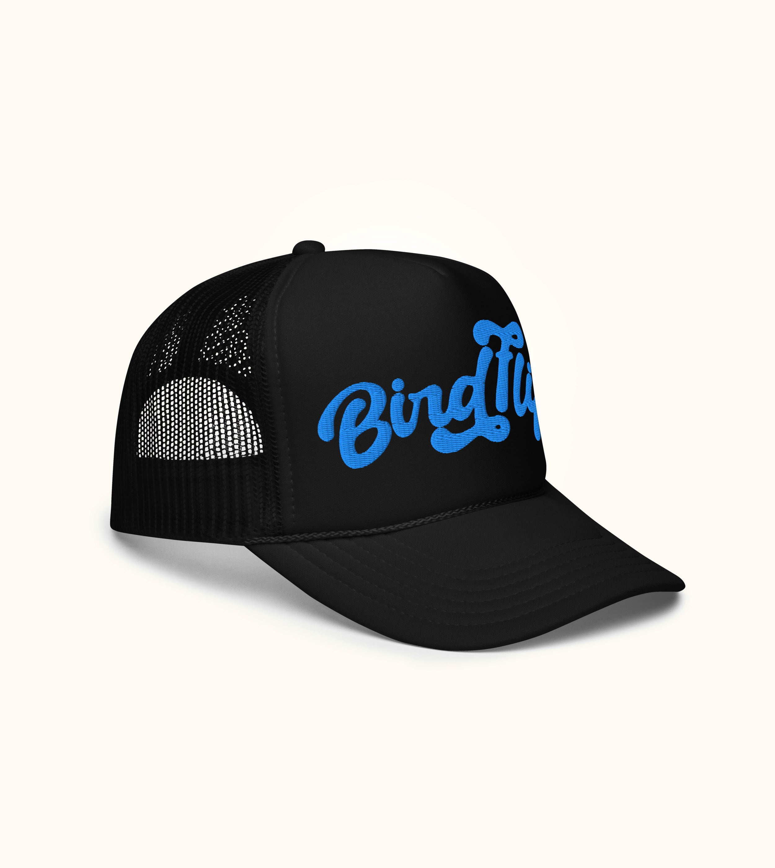 Birdflip® script foam trucker hat