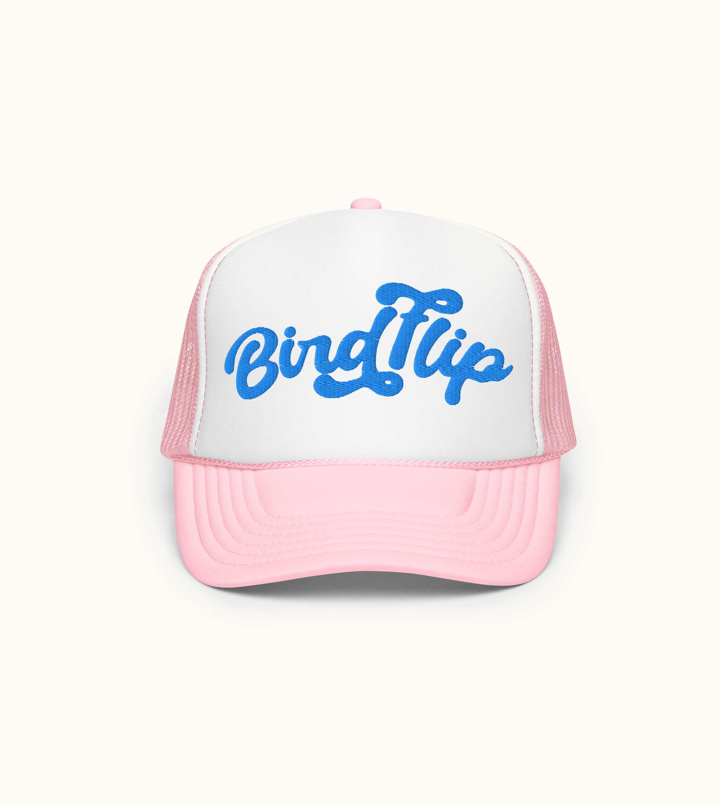 Birdflip® script foam trucker hat