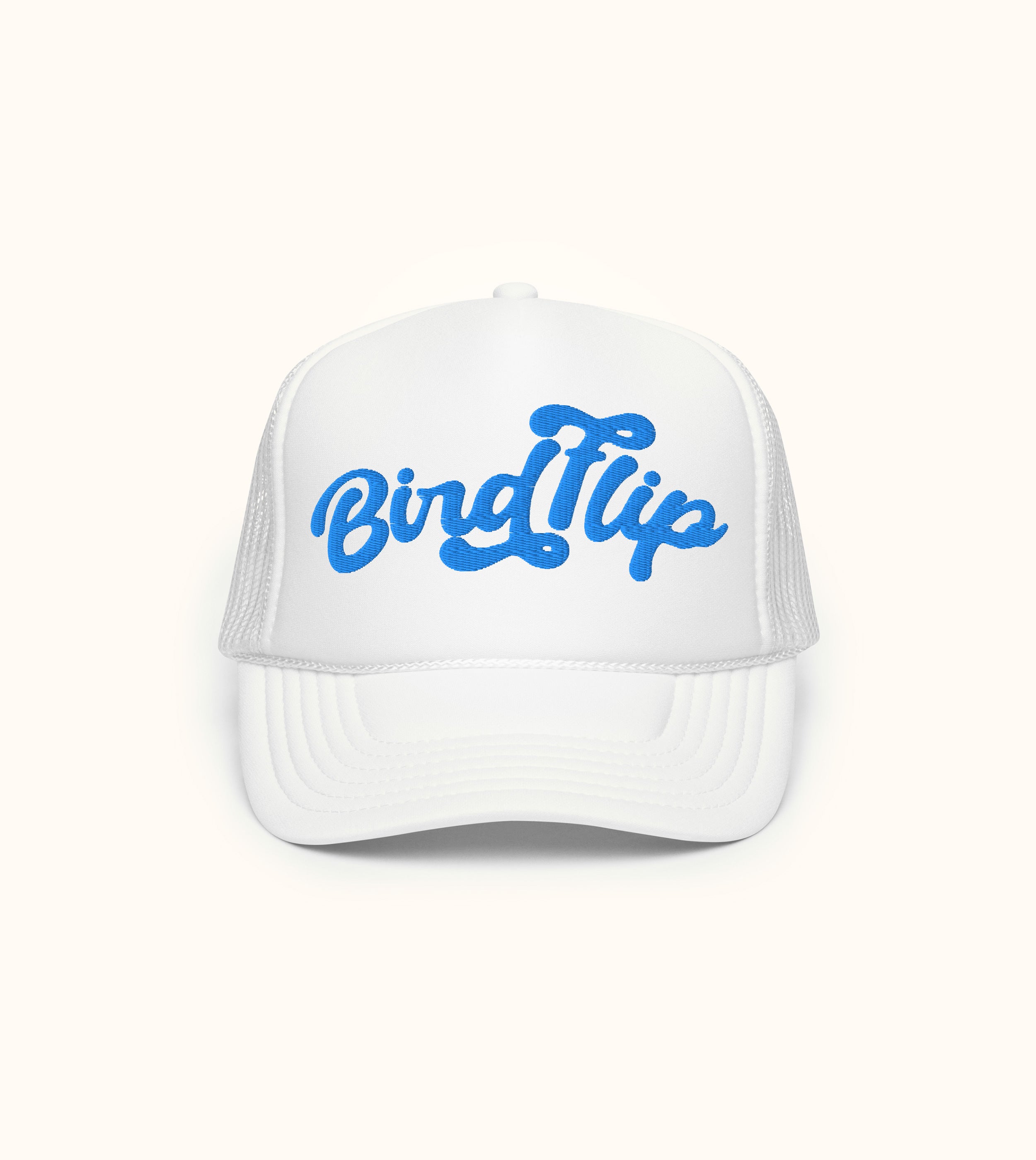 Birdflip® script foam trucker hat