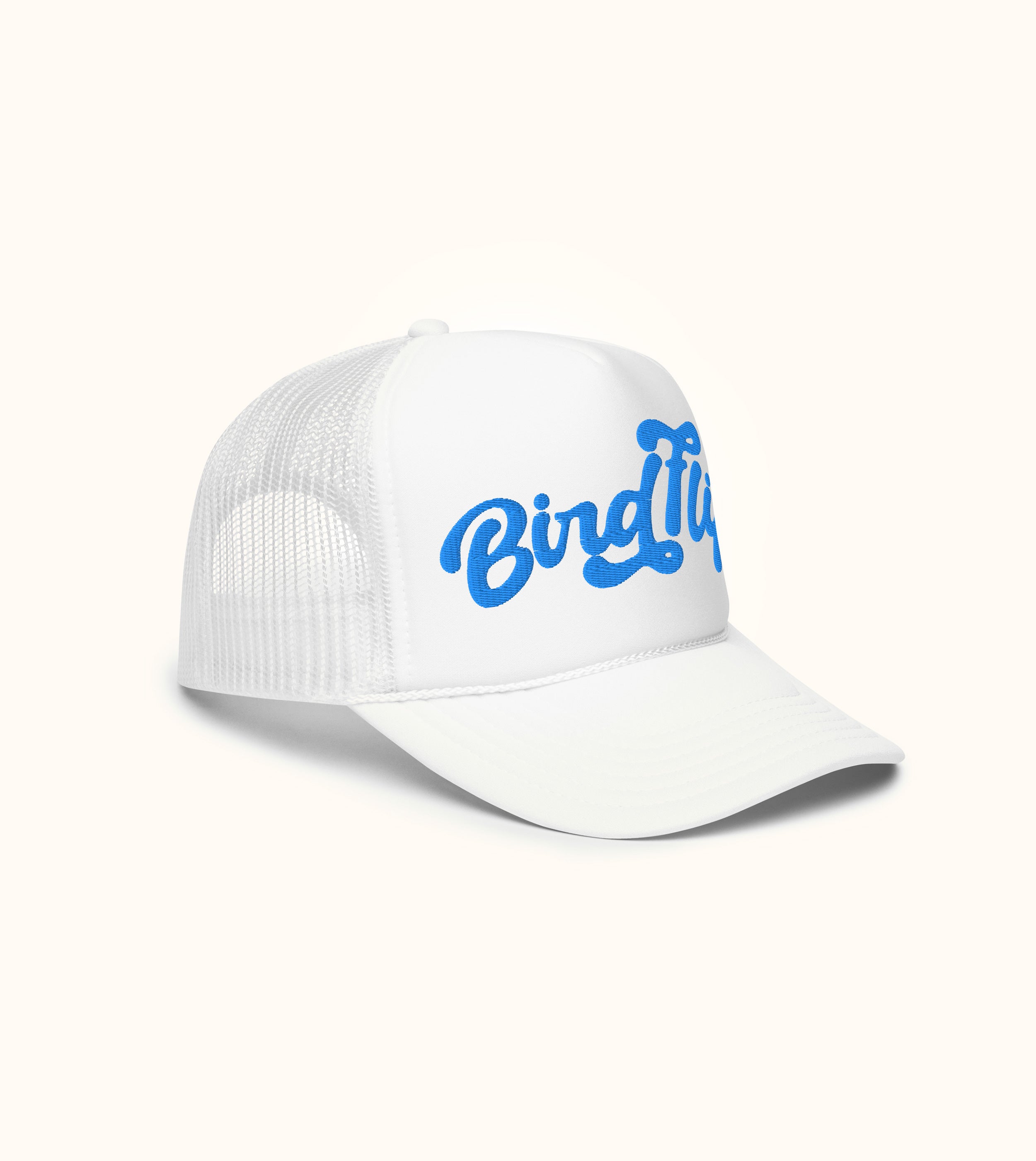 Birdflip® script foam trucker hat