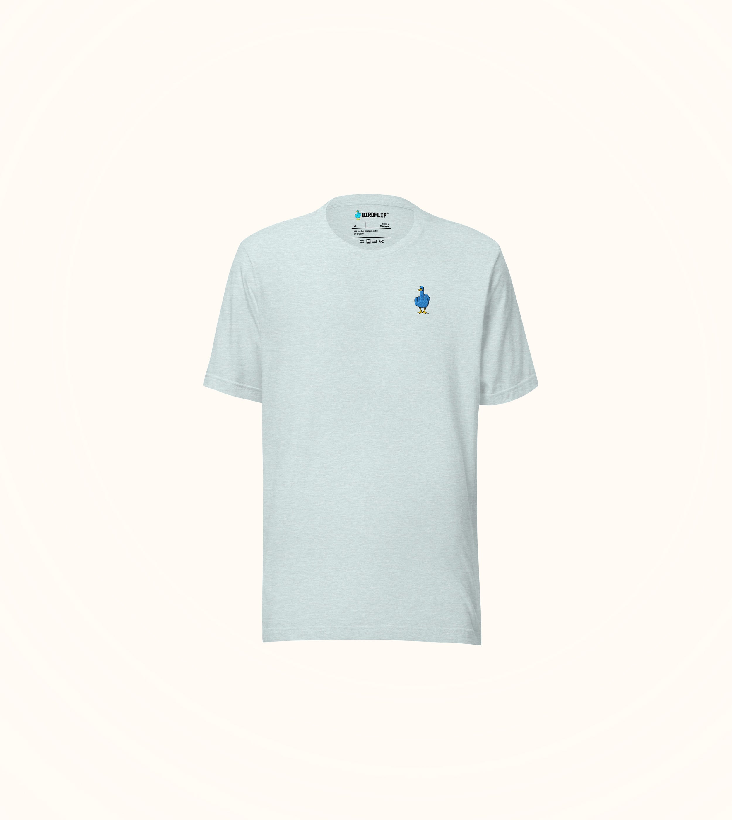 Birdflip® ice blue heather tee