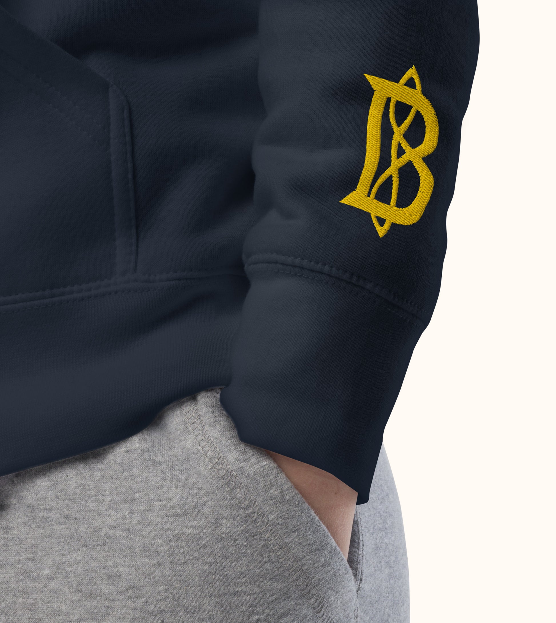 Birdflip® Knots script heavyweight hoodie
