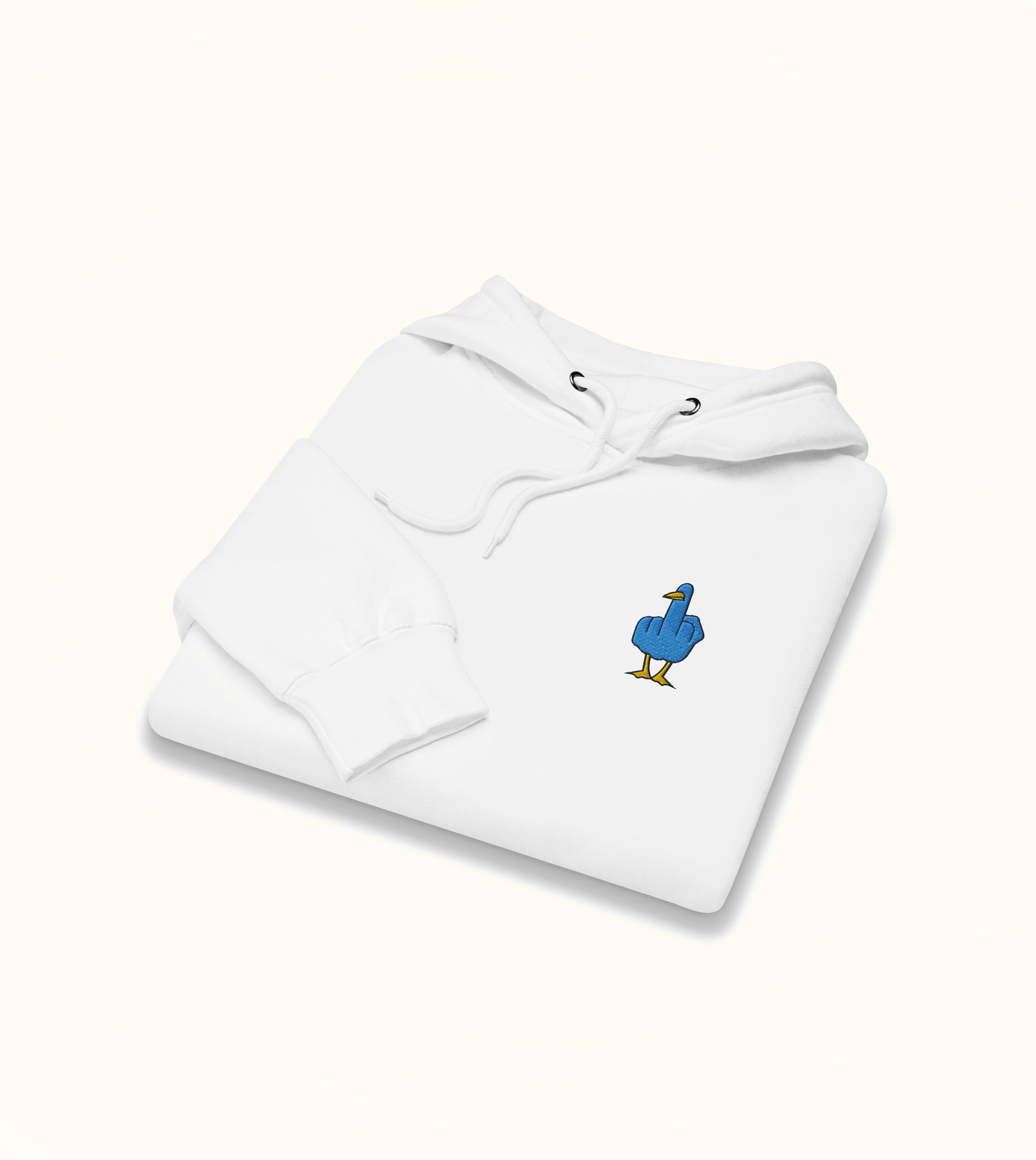 Birdflip® embroidered icon light hoodie