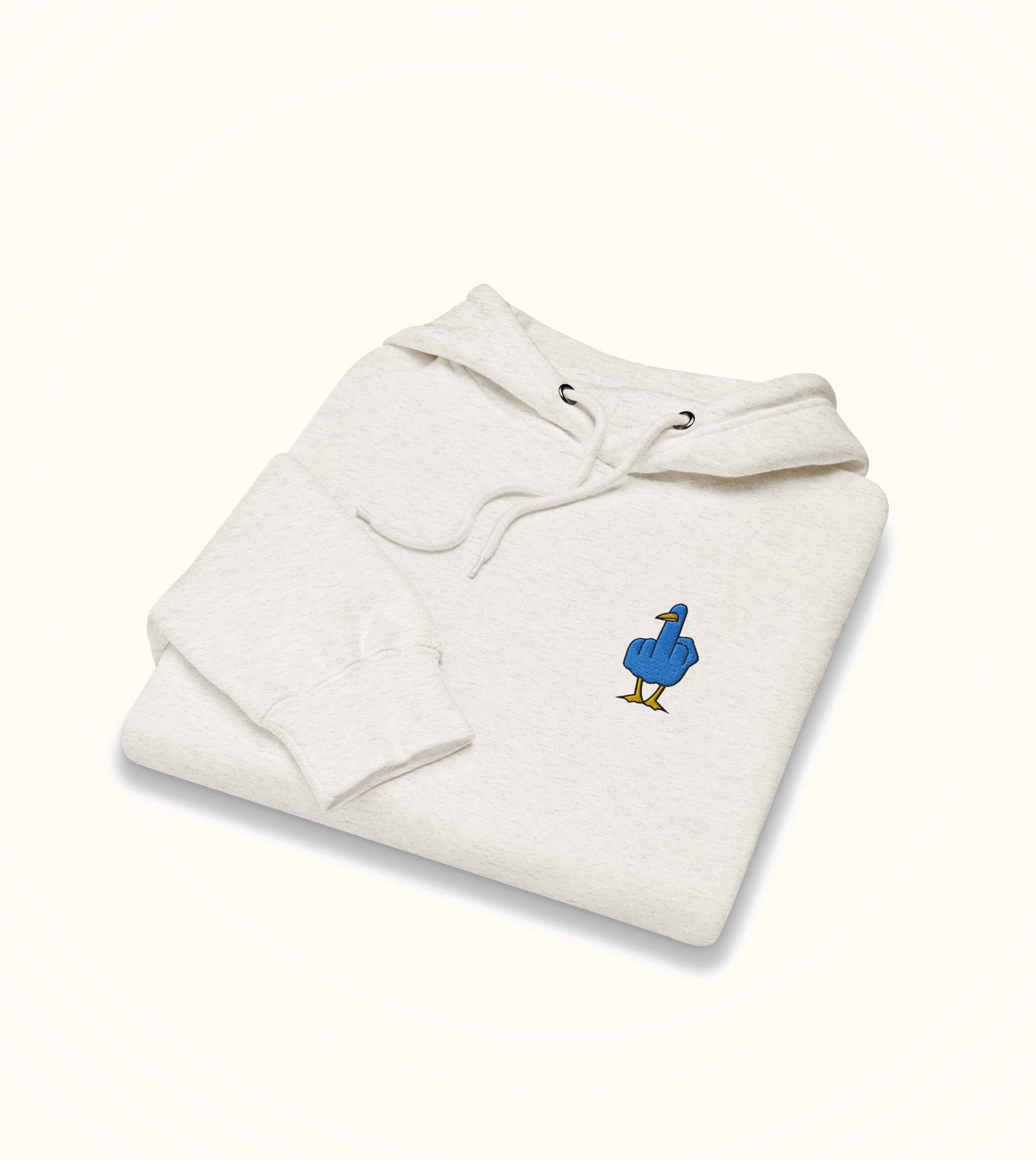 Birdflip® embroidered icon light hoodie