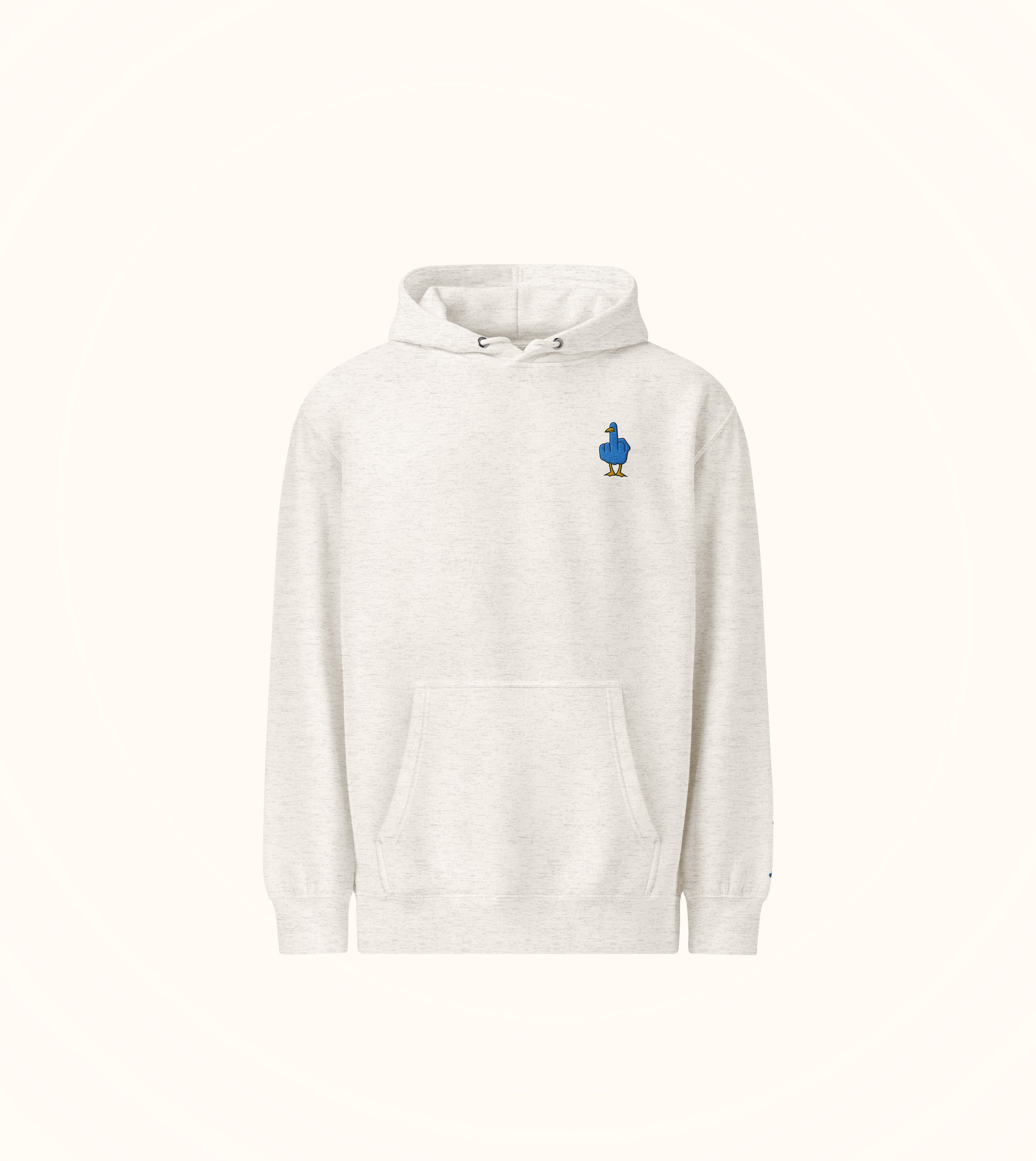 Birdflip® embroidered icon light hoodie