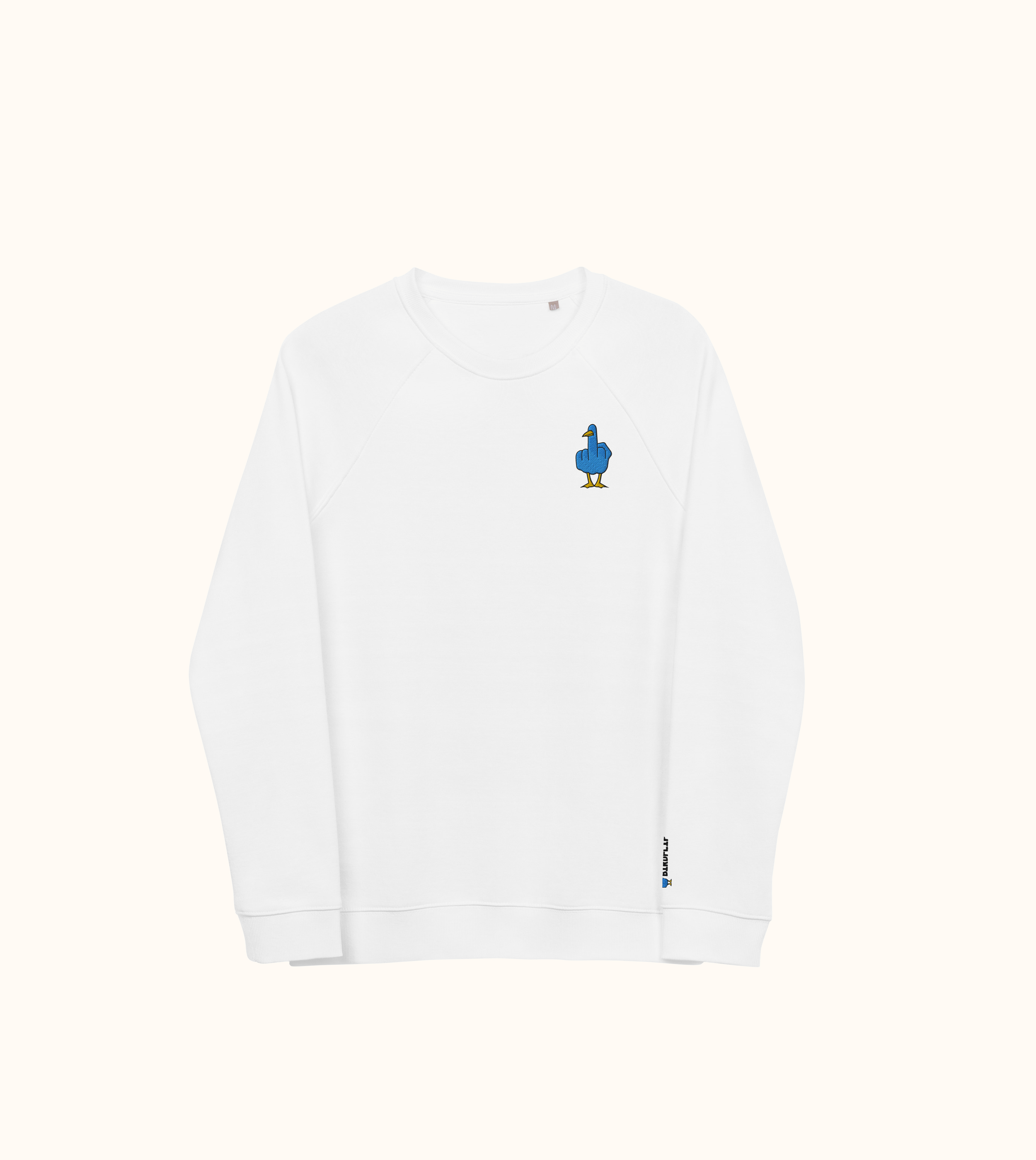 Birdflip® light organic raglan sweatshirt