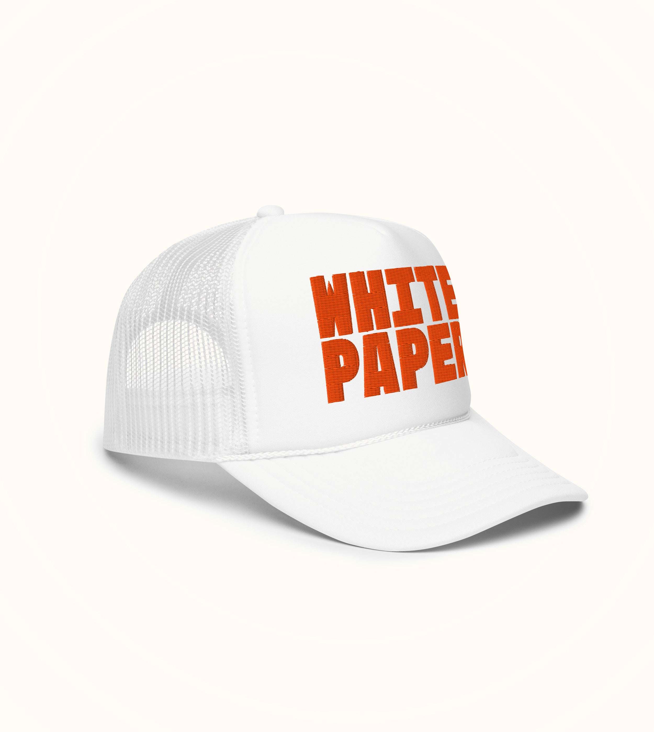 Birdflip® White Paper trucker hat
